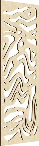 Miniatura 146 de 9 3/8"W x 24 3/8"H x 1/4"T Northfield Decorativos Paneles de Pared de Madera Calado, Abedul