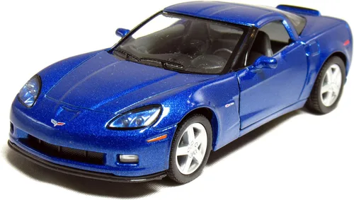 Miniatura 5 de KiNSMART 2007 Corvette Z06 5 pulgadas escala 1:36 5 pulgadas modelo de metal fundido a presión American Muscle Toy Car. Juego de 4