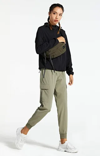 Miniatura 5 de Libin - Pantalones deportivos tipo cargo para mujer, ligeros, de secado rápido, para senderismo, entrenamiento, descanso, uso casual, exteriores