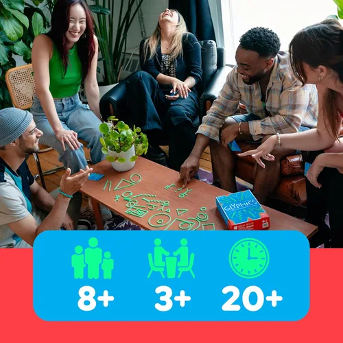 Miniatura 11 de Glyphics, juego creativo de fiesta familiar, usa formas y haz que todos adivinen las palabras en tu tarjeta, juego de palabras de adivinanzas