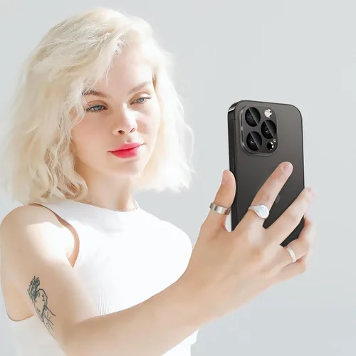 Miniatura 130 de Protector de lente de cámara diseñado para iPhone 12 Pro Max, con diamantes de imitación 3D con diamantes de imitación 9H, vidrio templado, Rosado