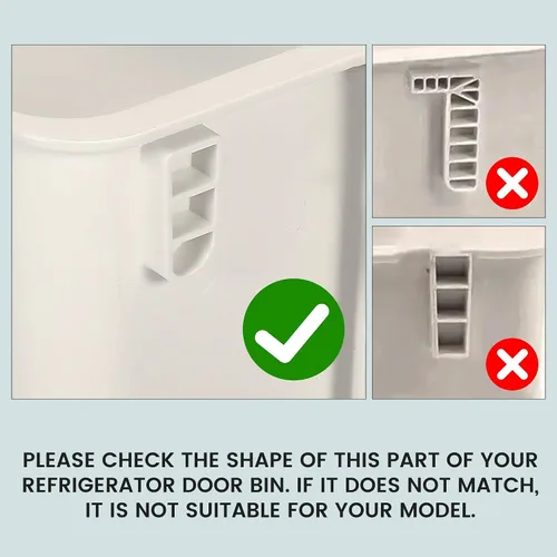 Miniatura 4 de Kojem DA97-12650A Estante para puerta de refrigerador compatible con Samsung Refrigerador (lado derecho) Estante de nevera Reemplazar DA63-07104A