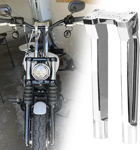 Miniatura 8 de Abrazadera superior para manillar de 1 pulgada / 0.984 in, kit de extensión de barra de mango alto de 6 pulgadas, ajuste universal para Harley