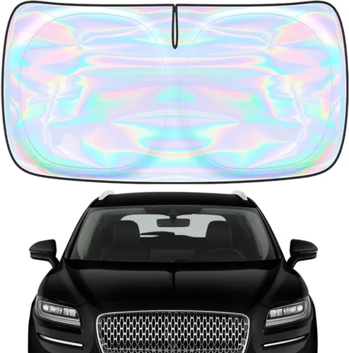 Miniatura 21 de Parasol para parabrisas Rivian R1S R1T 2022-2026 – Parasol compatible con Rivian R1S R1T plegable para ventana delantera, protector de visera solar