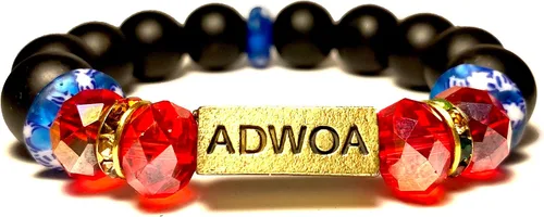 Miniatura 55 de Pulseras africanas tradicionales con nombre nacido en el día para mujeres de Ghana, materiales naturales, ajuste cómodo y holgado