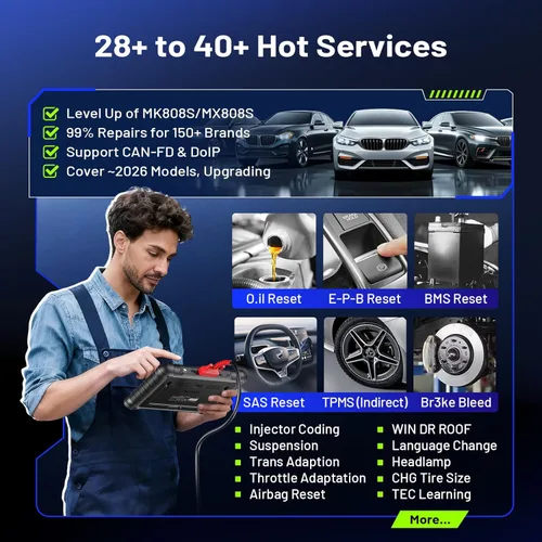 Miniatura 3 de Autel Escáner MaxiCheck MX900: actualización de la herramienta de escaneo bidireccional 2026 de MX808S MK808S MK808BT-Pro, versión estadounidense