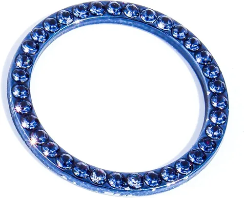 Miniatura 2 de Cubierta única para anillo brillante para botón de arranque del motor, llave de encendido y perilla, cubierta de diamantes de imitación de cristal