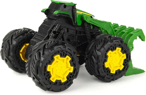 Miniatura 5 de John Deere Monster Treads Rev Up Tractor Toy Tractor Toys - Neumáticos y sonidos estilo camión monstruo - 10 pulgadas - Edades 3 años en adelante