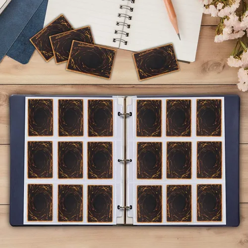 Miniatura 7 de Protector de páginas de 9 bolsillos – 648 bolsillos premium de doble cara fundas para tarjetas de intercambio de páginas para carpeta de 3 anillas