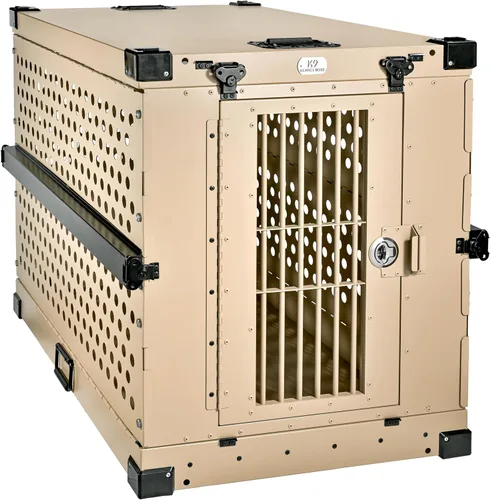 Miniatura 10 de K9 Kennel Boss - Jaula para Perros de Aluminio Resistente con Recubrimiento en Polvo Completamente Plegable - Pequeña (Negro)