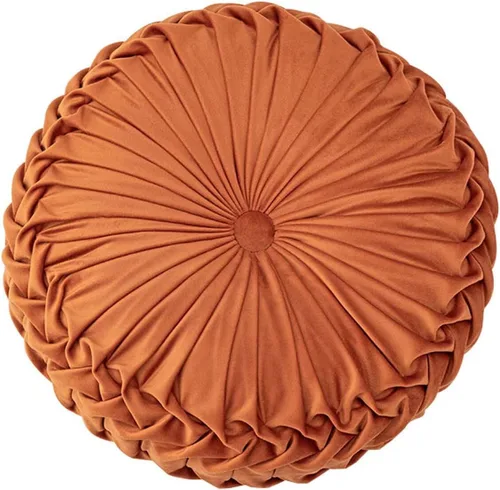 Miniatura 28 de HLOVME Cojín decorativo redondo para sofá, cama, sala de estar, cojín pequeño de suelo para adultos y niños, 13.7 pulgadas (A01-rosa)