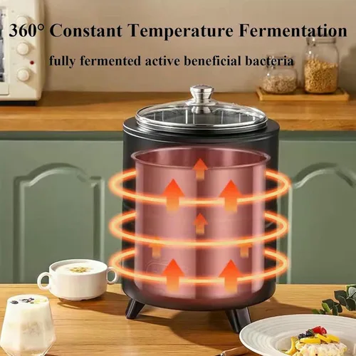 Miniatura 3 de Máquina automática de yogur de temperatura constante, fermentador inteligente comercial, máquina de yogur de acero inoxidable para vinagre de frutas