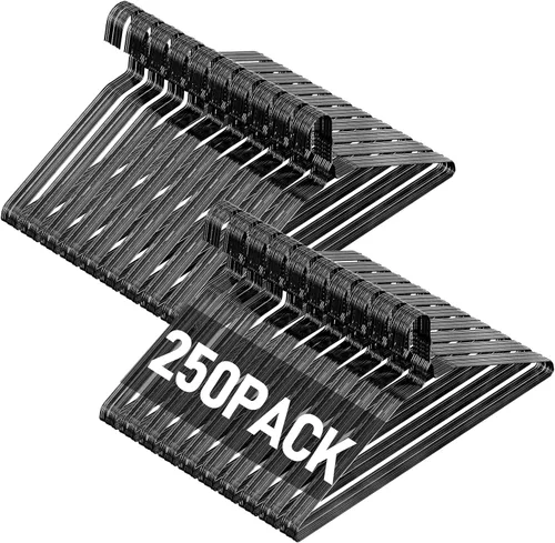 Miniatura 20 de SPECILITE Paquete de 100 perchas de alambre de metal a granel para trajes de tamaño estándar, abrigos, camisas, pantalones, faldas, ahorro de Bronce