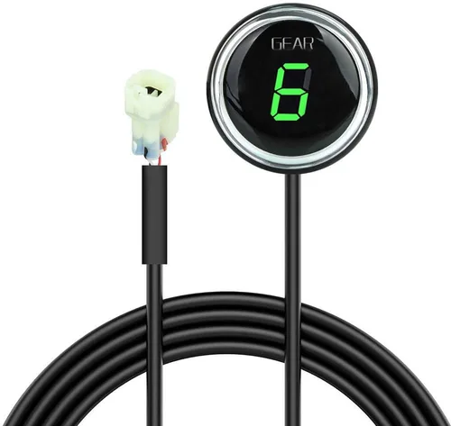 Miniatura 6 de Indicador de engranaje redondo de motocicleta para Kawasaki Versys 650 1000 Er6n Er6f Ninja300 z250 z800 Z1000 Ecu Plug LED pantalla digital Azul