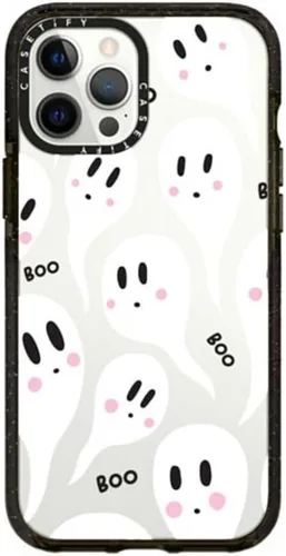 Miniatura 75 de Funda CASETiFY Impact para iPhone 12 Pro Max - Blanco Nubes - Negro Claro Nubes Blancas