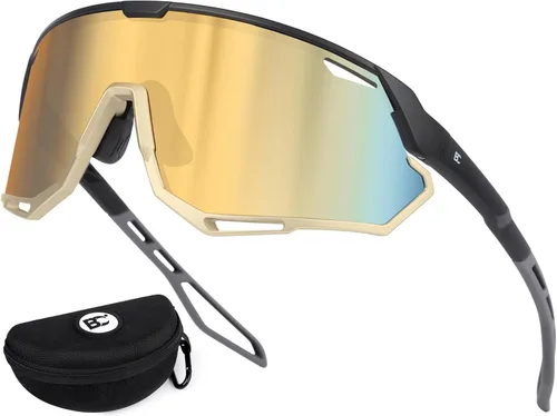 Miniatura 12 de BIRCEN Gafas de sol deportivas de béisbol para hombre: TR90 gafas de ciclismo ligeras envolventes para correr al aire libre MTB Bike