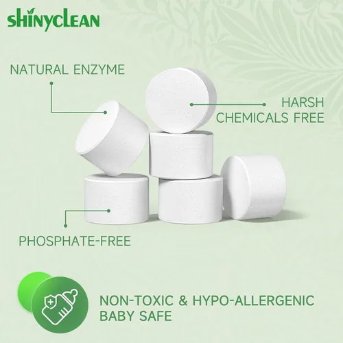 Miniatura 2 de Tabletas detergentes para lavadora de botellas, se adapta a todas las máquinas, 120 unidades Baby-safe, deep cleaning, chlorine & fragrance free