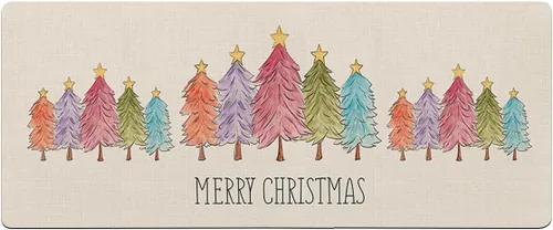 Tapete de baño de Navidad para bañera, antideslizante, de secado rápido y absorbente, tierra de diatomeas, fregadero, dormitorio, cocina, tapete