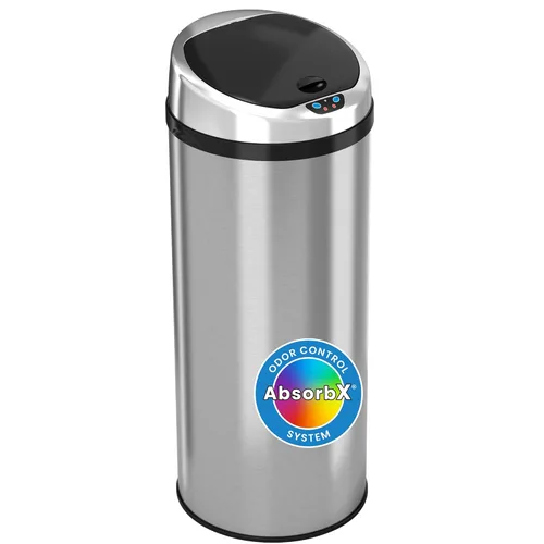 Miniatura 7 de iTouchless Bote de basura con sensor de 13 galones con desodorante (paquete de 2), acero inoxidable, apertura de tapa grande