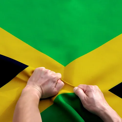 Miniatura 7 de Anley Fly Breeze - Bandera de Jamaica de 3 x 5 pies, color vivo y a prueba de decoloración, cabecera de lona y doble costura, banderas nacionales