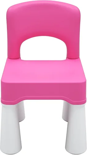 Miniatura 10 de burgkidz Silla de plástico para niños de 2 a 4 años, silla pequeña para niños y niñas, muebles Montessori ligeros y duraderos para leer/comer/jugar