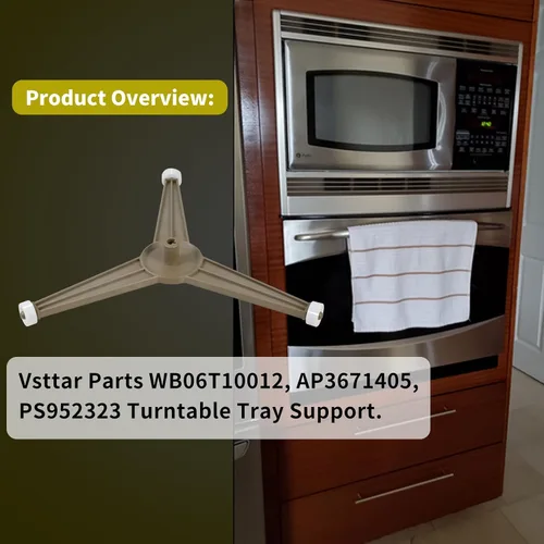 Miniatura 2 de Parts WB06T10012, AP3671405, PS952323 - Bandeja giratoria compatible con horno microondas GE