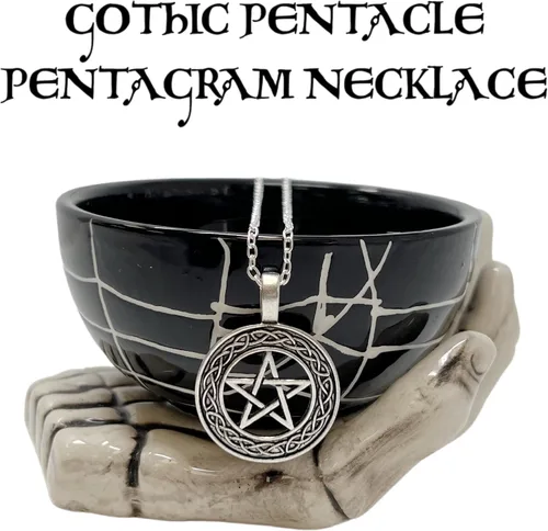 Miniatura 7 de Collar de estrella de protección celta, sanación mágica, amuleto de bruja pagana, pentagrama, pentagrama, joyería para mujer