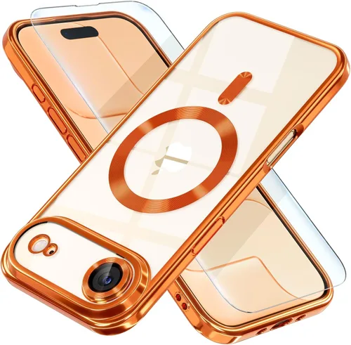 Miniatura 100 de Misea Funda magnética para iPhone 14 compatible con MagSafe [nunca amarillenta] [protección contra caídas de grado militar] protector completo