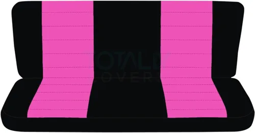 Miniatura 12 de Totally Covers Compatible con fundas de asiento de camión de dos tonos Ford F-150 Super Cab 1997-2003 (banco dividido trasero 40/60): negro y azul