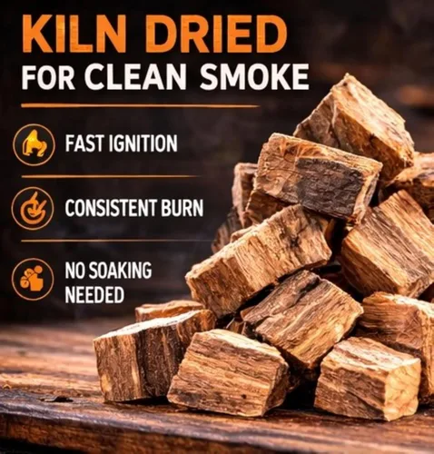 Miniatura 8 de Cattleack Smok'in Tinder Trozos de madera para ahumar carne, eleva tu barbacoa con trozos de parrilla de primera calidad, aproximadamente 10 libras