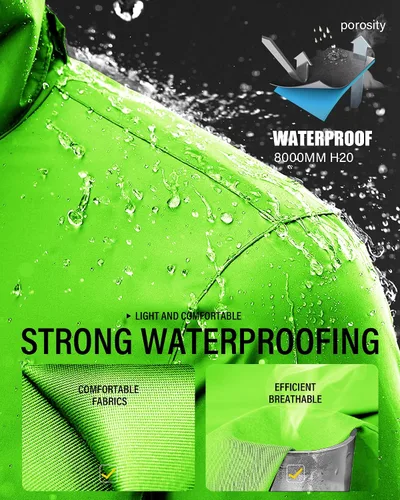 Miniatura 2 de iCreek Rain Suit Waterproof Jacket and Trouser Suit Raincoat for Men and Women Outdoor All-Sport Breathable Anti-storm