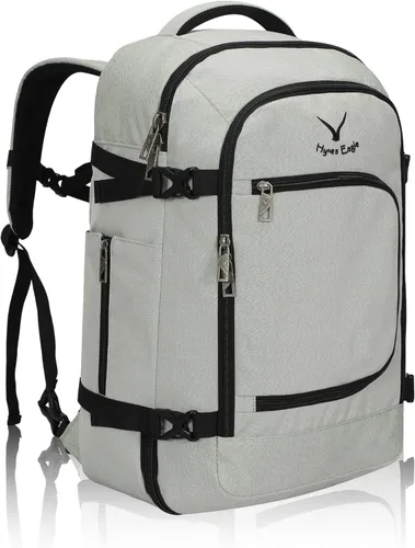 Miniatura 12 de Hynes Eagle Mochila de viaje 40L aprobada para vuelo, mochila de mano para hombre, gran cabina, fin de semana, mochila para computadora portátil