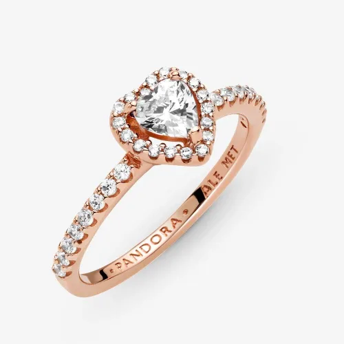Miniatura 5 de PANDORA Anillo de corazón elevado brillante