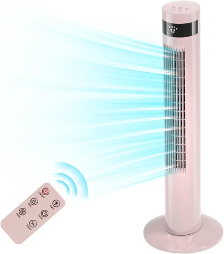 Miniatura 8 de Antarctic Star Ventilador de torre Ventilador oscilante de 85°, enfriamiento silencioso, temporizador de 12 horas, control remoto, sin aspas