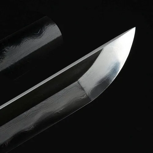 Miniatura 2 de Rare Boutique - Espada samurái japonesa hecha a mano de dragón dorado Tsuba, Katana real, arcilla templada, hoja afilada de acero plegado