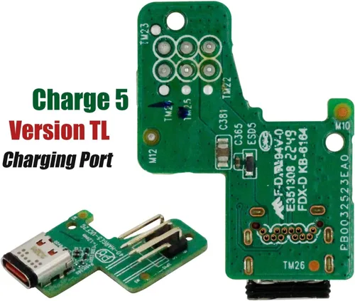 Miniatura 2 de Reemplazo de placa de puerto de carga de altavoz para JBL Charge 5 versión TL, módulo de carga rápida Placa de circuito para placa de carga USB DIY