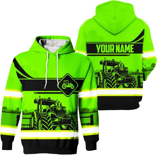 Miniatura 24 de Sudadera con capucha de alta visibilidad para hombres - Colección de trabajos con nombre personalizado Clase 3 Ropa de trabajo reflectante