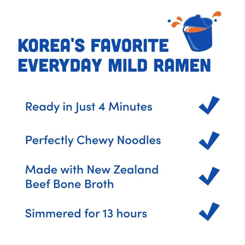Miniatura 3 de OTOKI Jin Ramen Fideos de Taza Suaves – Auténtico Ramen de Taza Coreano Instantáneo con Caldo de Hueso de Res Cocido a Fuego Lento por 13 Horas
