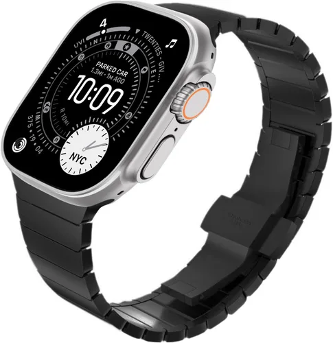Miniatura 15 de KADES Correa de acero inoxidable compatible con Apple Watch Band Ultra 3/2/1 de 1.73 pulgadas Series 11/10 de 1.81 pulgadas/1.65 pulgadas, Series