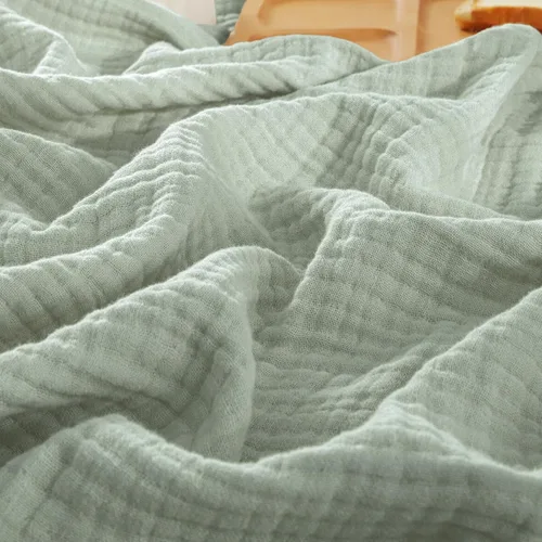 Miniatura 18 de PHF Manta de Muselina de Algodón 100%, Tamaño Queen 90"x90", Manta de Gasa Ligera de 4 Capas, Manta Minimalista Transpirable Suave como Nube para 02