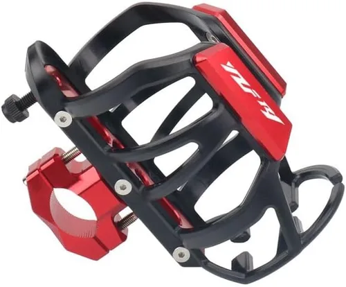 Miniatura 3 de QQLADY Z Motorcycle CNC Water Bottle Drink Cup Holder for Yamaha YZF-R1 YZF-R6 YZFR1 YZFR6 YZF R1 R6 XJ6 XJ6F XJ6N X (Color : YZF-R1 Red)