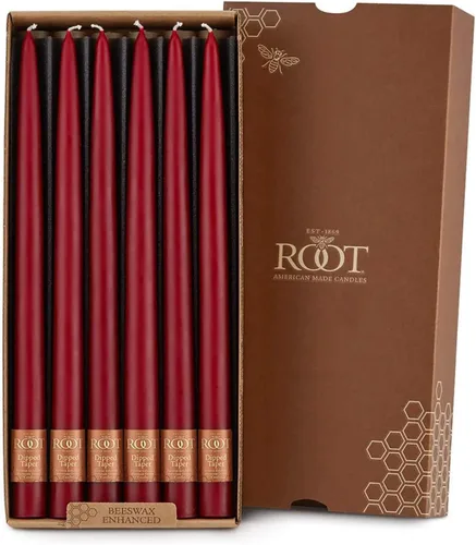 Miniatura 13 de Root Candles Velas de Cena Sin Aroma Juego de Velas en Caja de Mezcla Premium de Cera de Abeja, 9 Pulgadas, Rosa Polvoriento, 4 Unidades Rosa