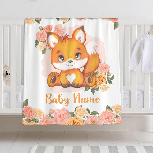 Miniatura 19 de Manta de bebé personalizada para niñas y niños, manta de bebé personalizada con nombre para niños pequeños, niños, ducha, recién nacidos, guardería
