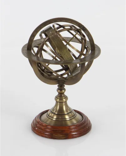 Miniatura 6 de Vinatge - Globo de esfera náutica armilar de latón grabado
