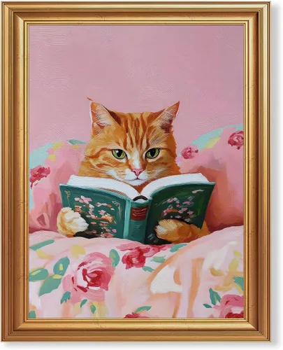 Miniatura 27 de Fantasy Artists Van Gogh - Lienzo decorativo para pared, diseño de gato negro con diseño de almendra y diseño de gato negro, pósteres de pintura al