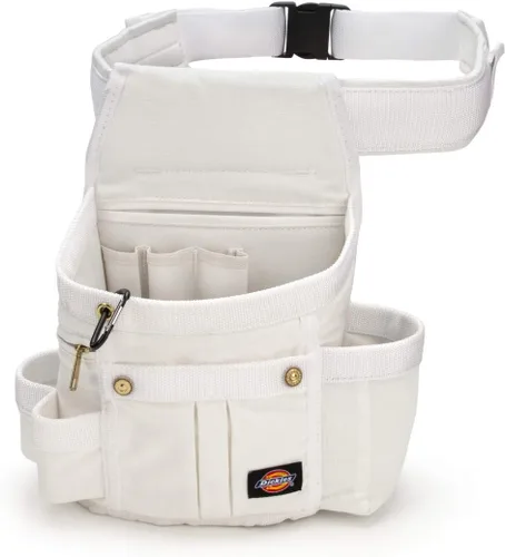 Bolso para herramientas Dickies Work Gear con 8 bolsillos, Blanco