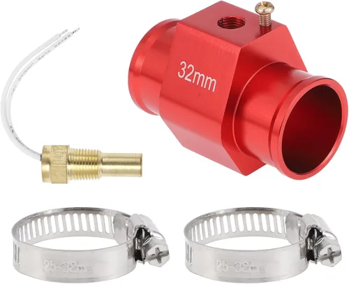 Miniatura 13 de Kit de sensor universal de temperatura de agua de 12 V/24 V, adaptador rojo de 1/8 "NPT 1.02" 180'F encendido - 165'F apagado para radiador