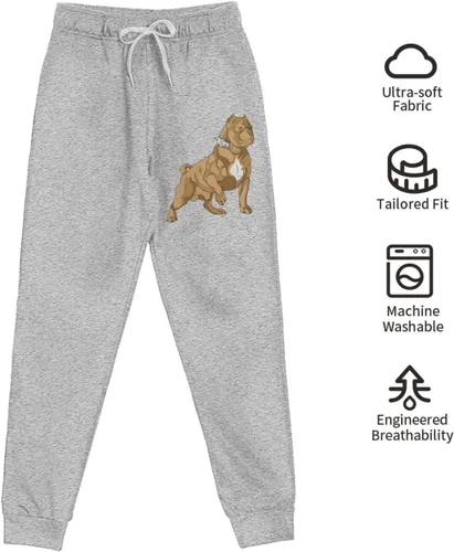 Miniatura 9 de American Bully Men's Fleece Pants Trousers Casual Sports Pants Inner Fleece