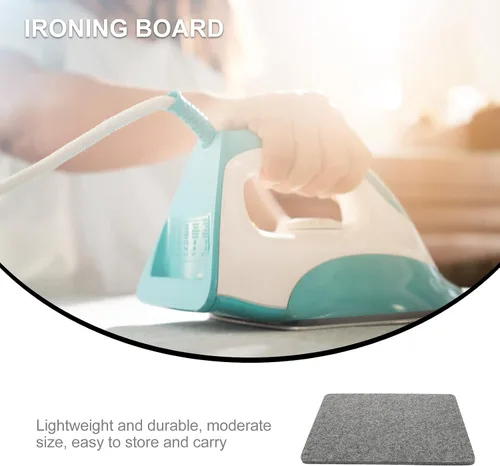 Miniatura 9 de Wakauto Alfombrilla de planchar de lana Felted Ironing Cushion para proyectos de costura de acolchado Uso de doble cara Absorción de humedad