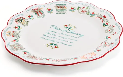 Miniatura 5 de Pfaltzgraff Winterberry - Plato para compartir de 12 días, 13 pulgadas
